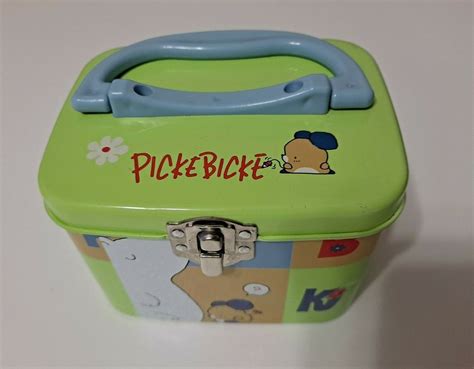 Vintage Picke Bicke Tin Lunch Box 1995 Sanrio Co., LTD Rare